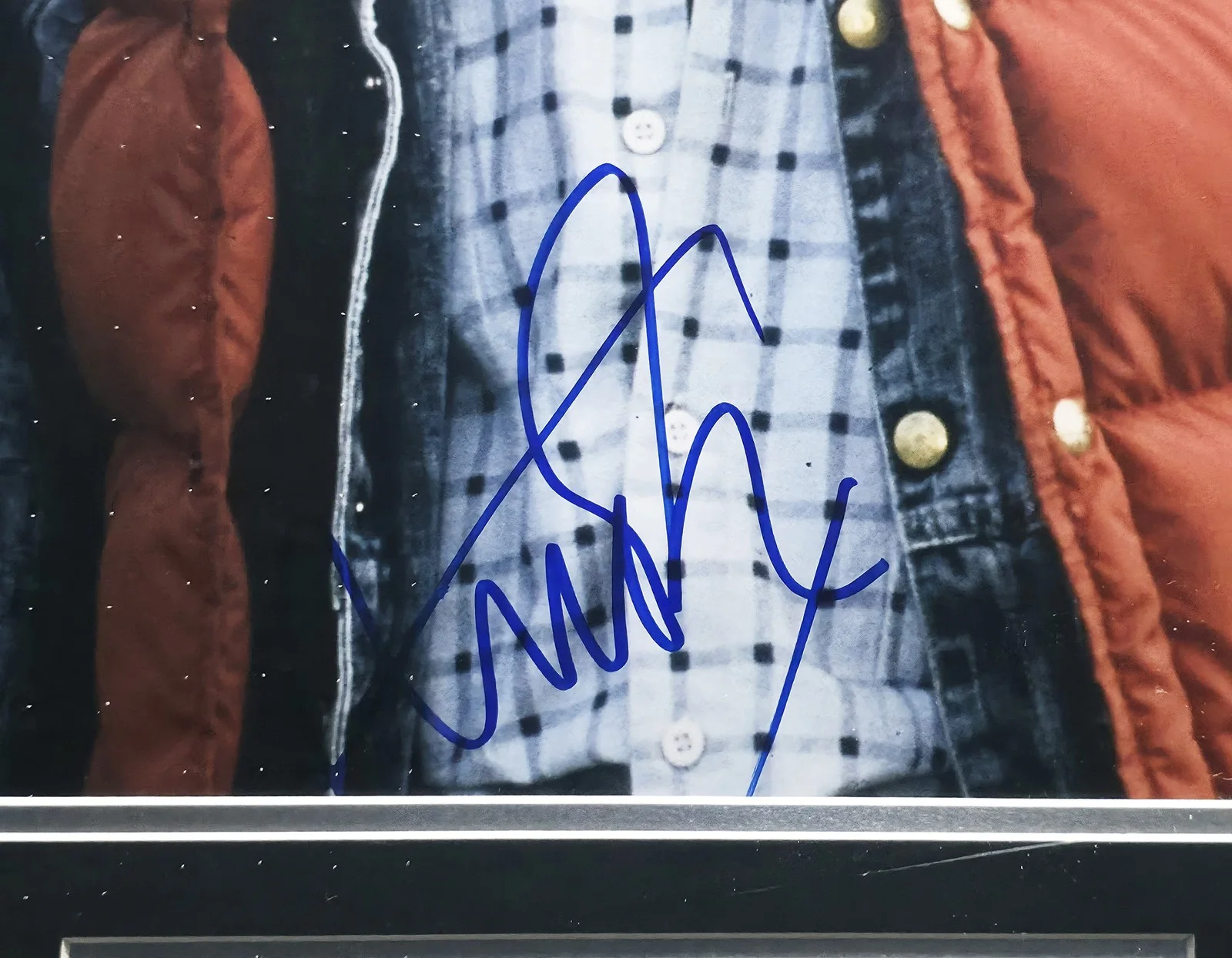 Michael J. Fox — Michael J. Fox Auto Framed 16x20 Photo Back to the Future Beckett Wit 76348, изображение 3
