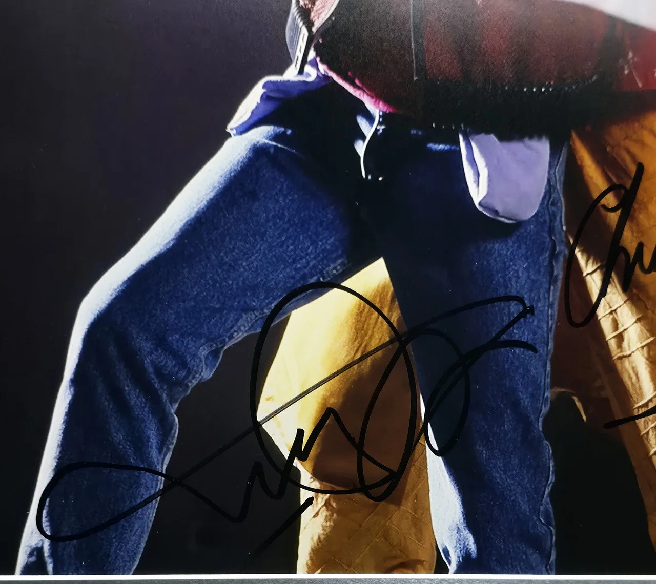 Michael J. Fox — Michael J. Fox Christopher Llyod Auto Framed 16x20 Photo Back 2 Future Beckett, image 3