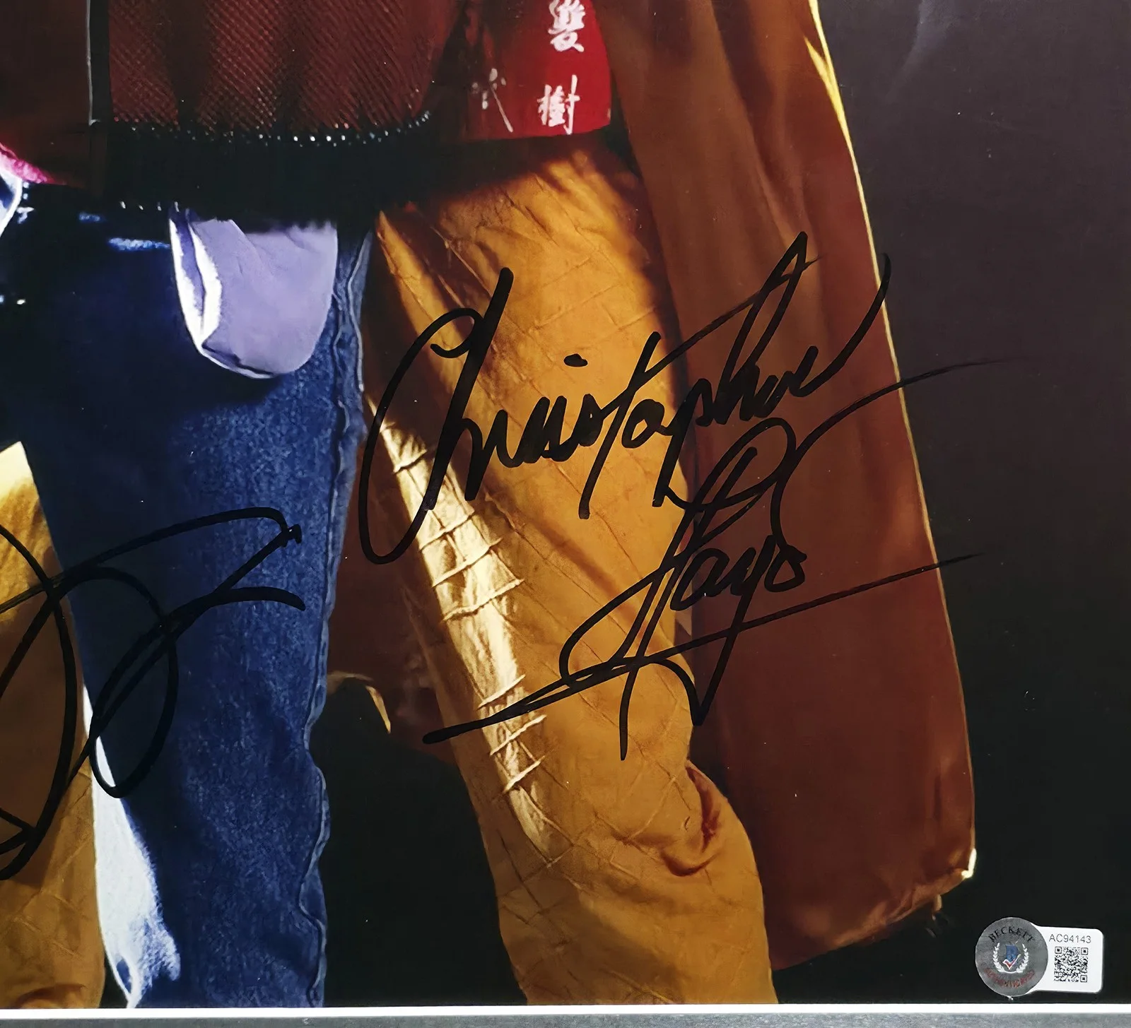 Michael J. Fox — Michael J. Fox Christopher Llyod Auto Framed 16x20 Photo Back 2 Future Beckett, image 4