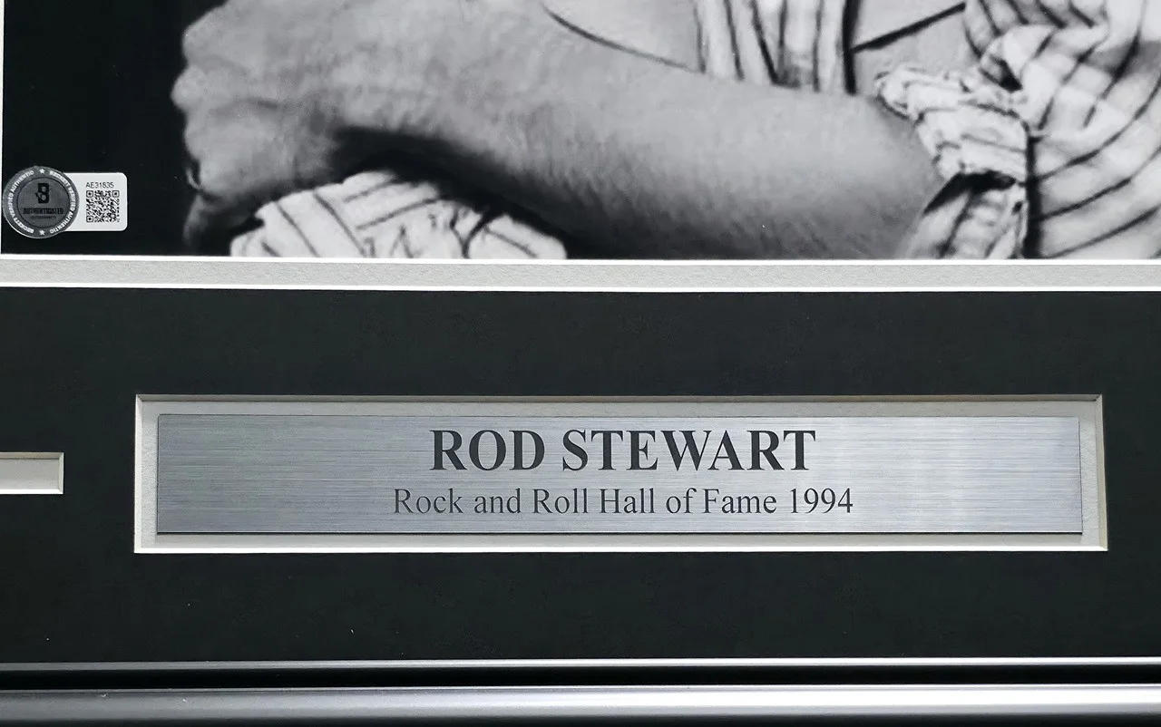 Rod Stewart Autographed Signed Framed 11x14 Photo Beckett BAS #AE31835, изображение 5