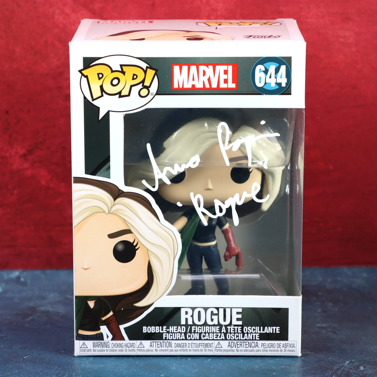Anna Paquin — Anna Paquin Rogue Signed Funko Pop 644 X-Men Marvel BAS COA 2019 With Protector, image 2