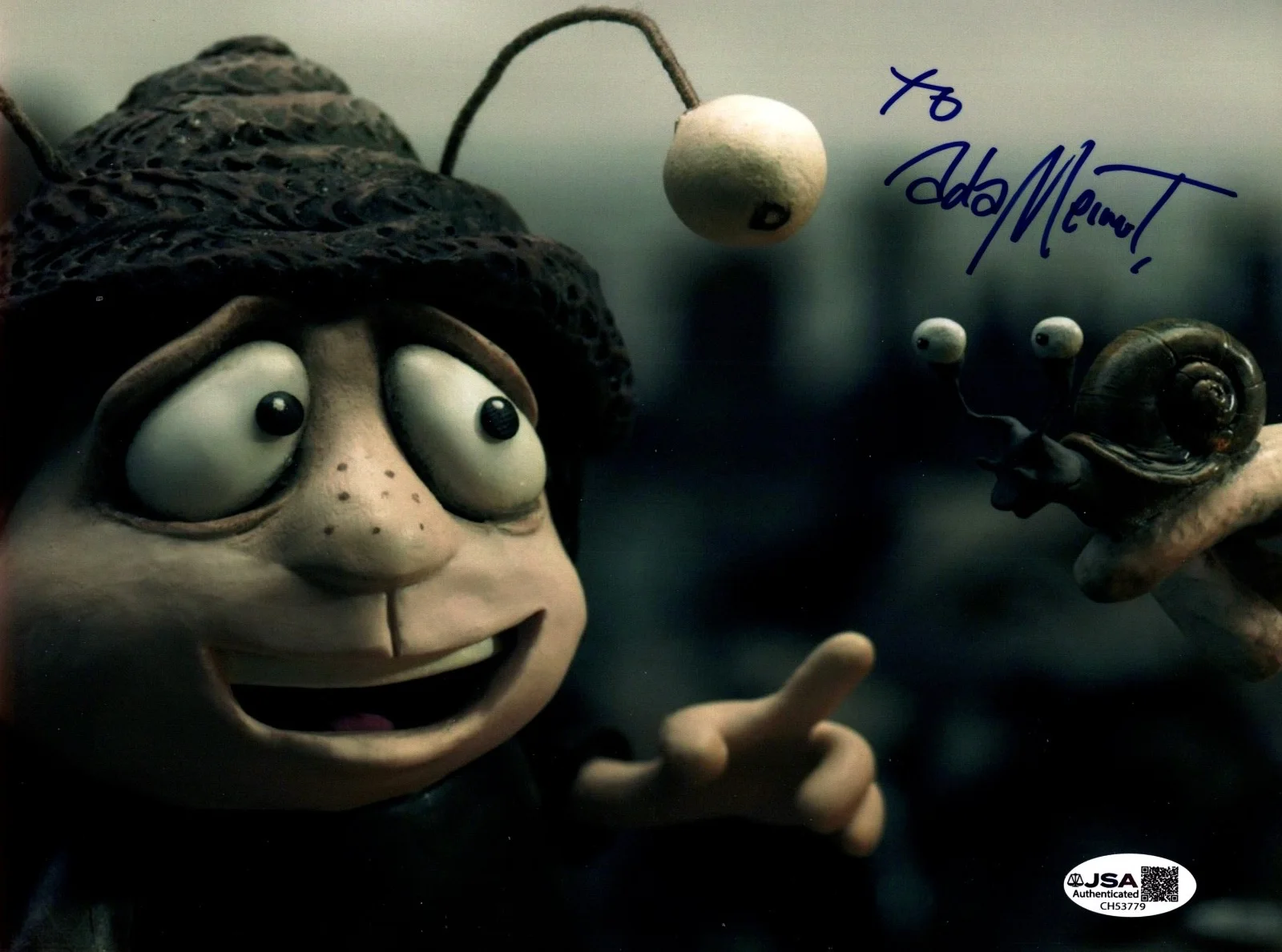 ADAM ELLIOT — ADAM ELLIOT Authentic Hand-Signed "MEMOIR OF A SNAIL" 8x10 photo JSA COA