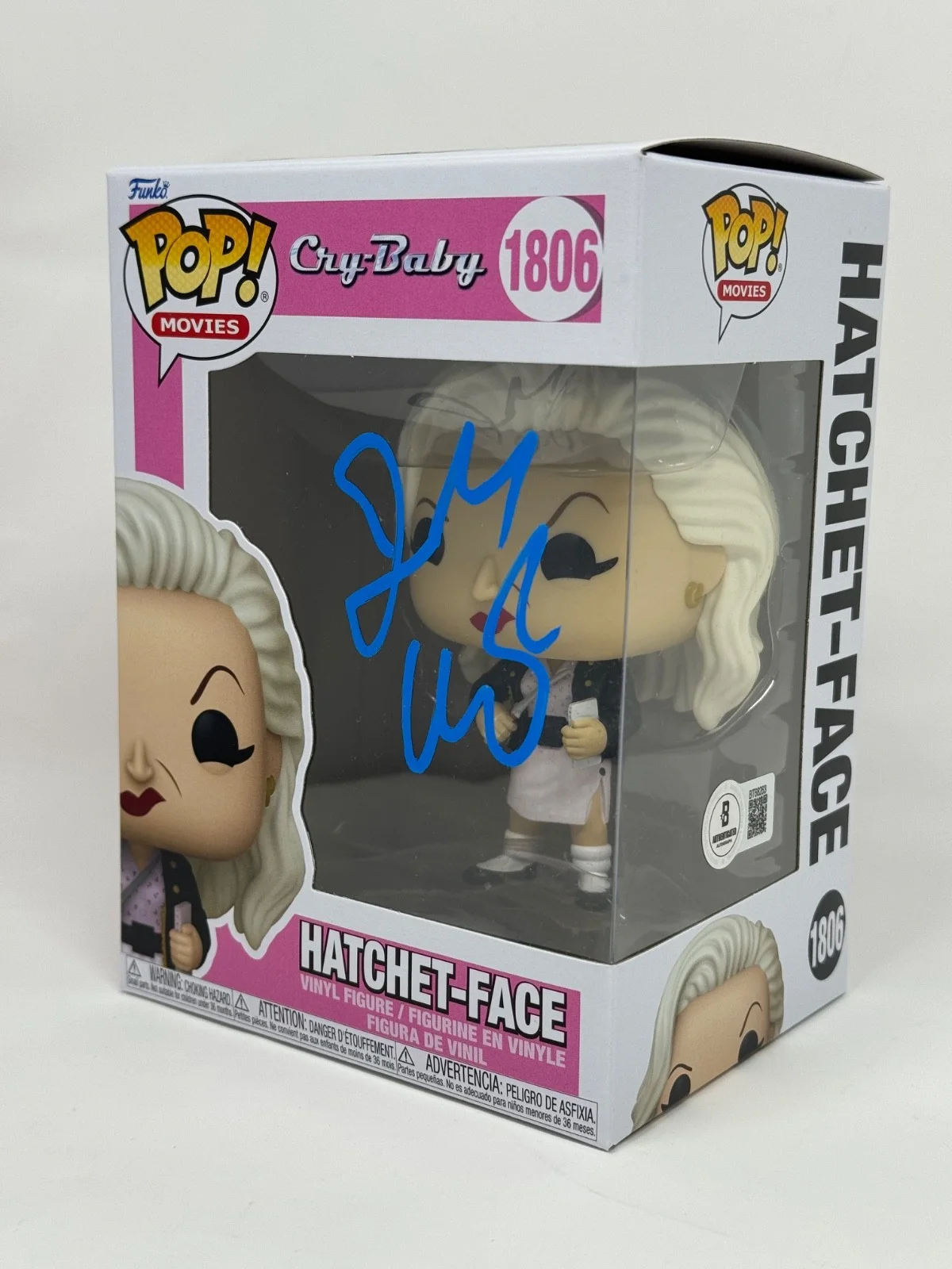 John Waters — John Waters Signed Cry Baby Hatchet-Face Funko Pop 1806 Autograph Beckett COA, image 3