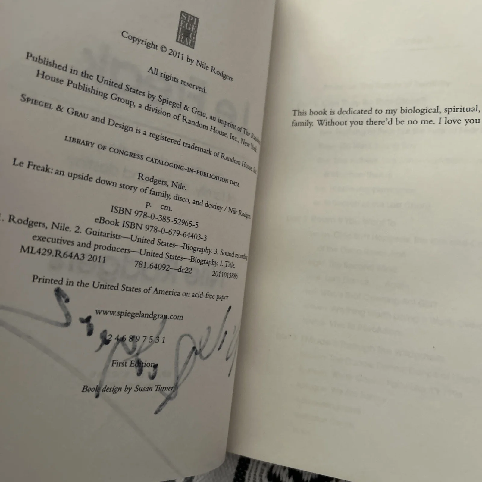 NILE RODGERS SIGNED memoir, image 3