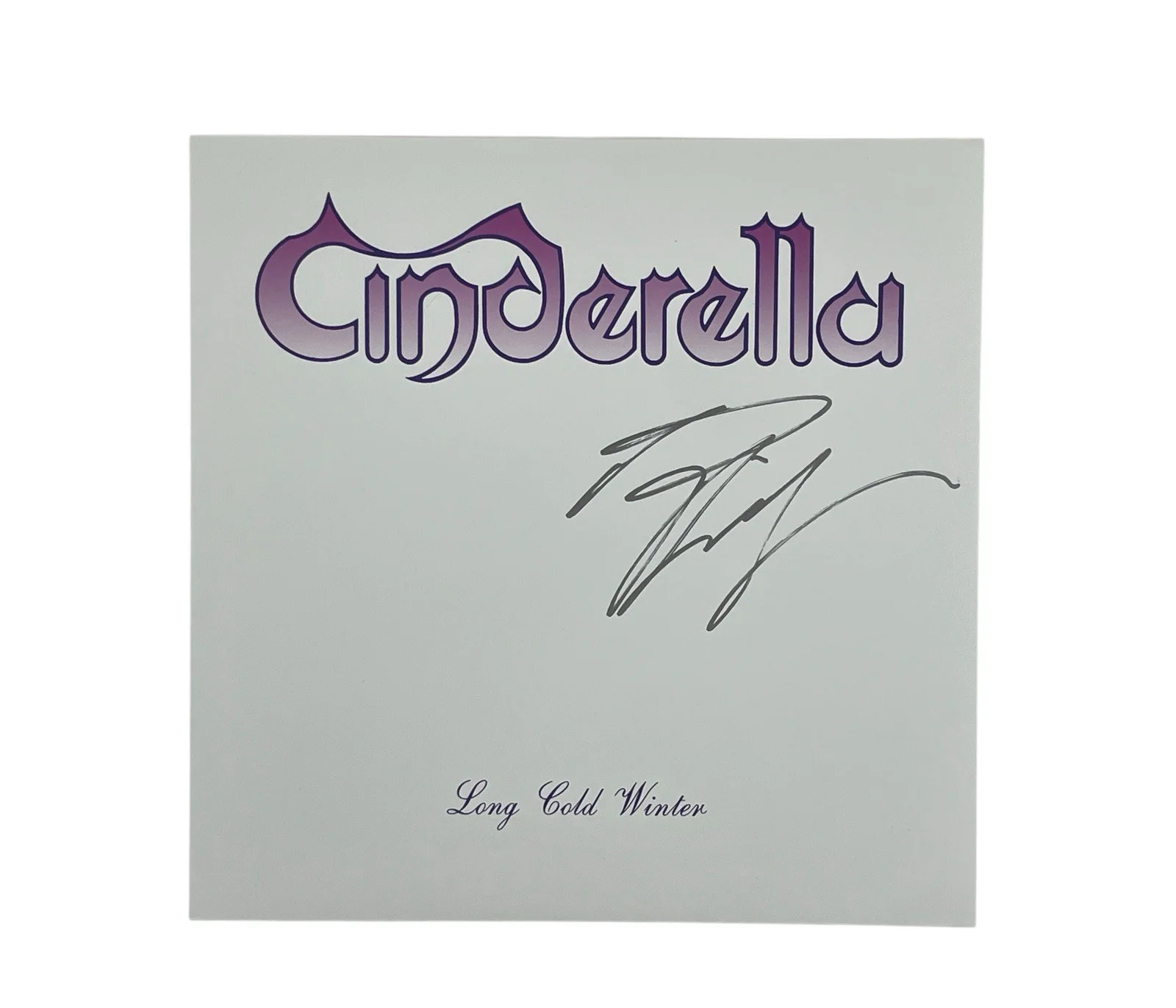 Cinderella Tom Keifer Autographed Long Cold Winter Reissue Vinyl Album Record, изображение 2
