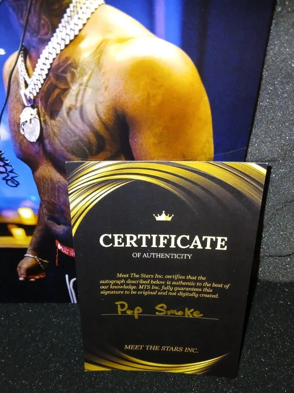 POP SMOKE RAPPER AUTOGRAPH SIGNED 8X10 PHOTO with COA, image 2
