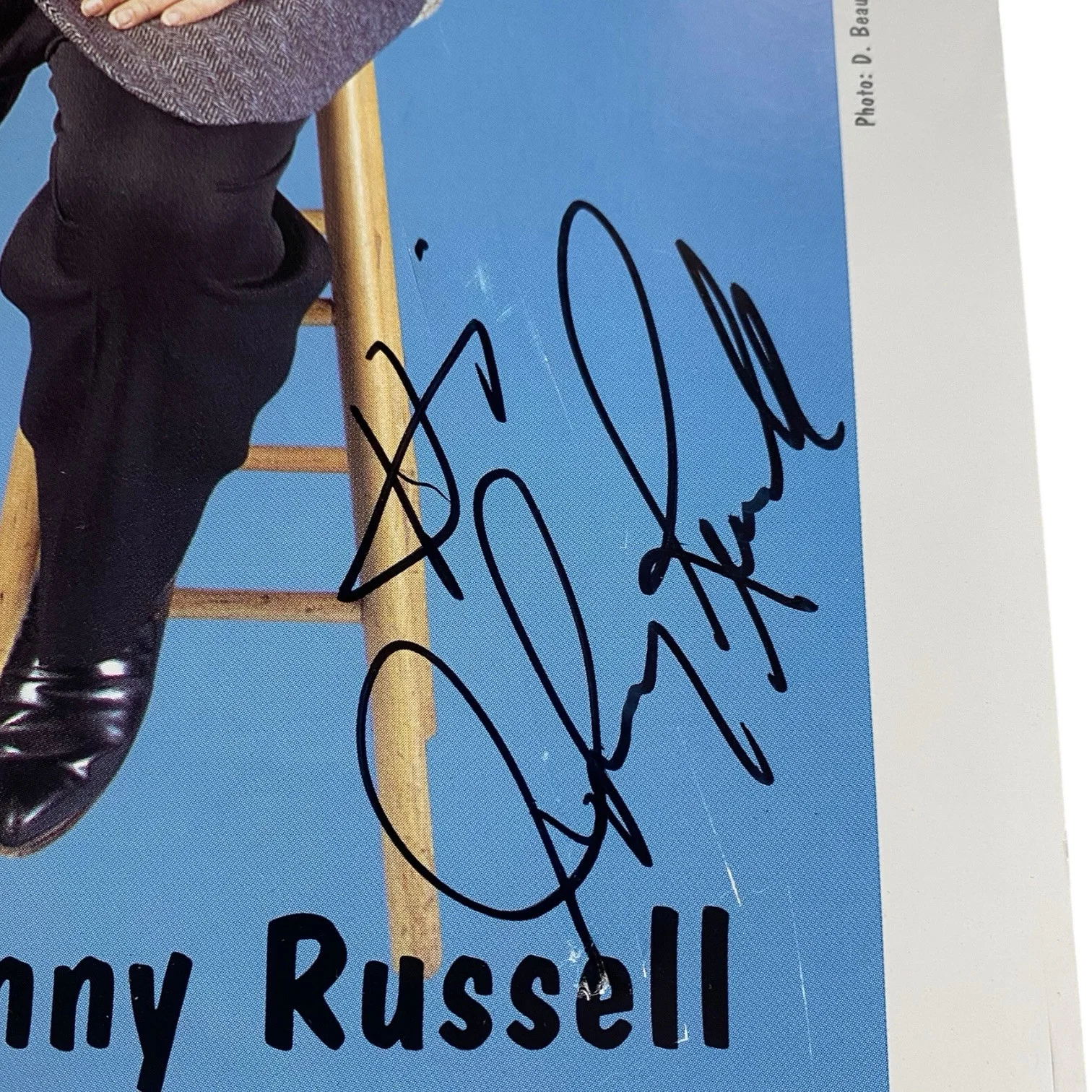 Johnny Russell (d. 2001) Signed Autograph 8.5x11 Photo Country Music HOF Legend, изображение 3