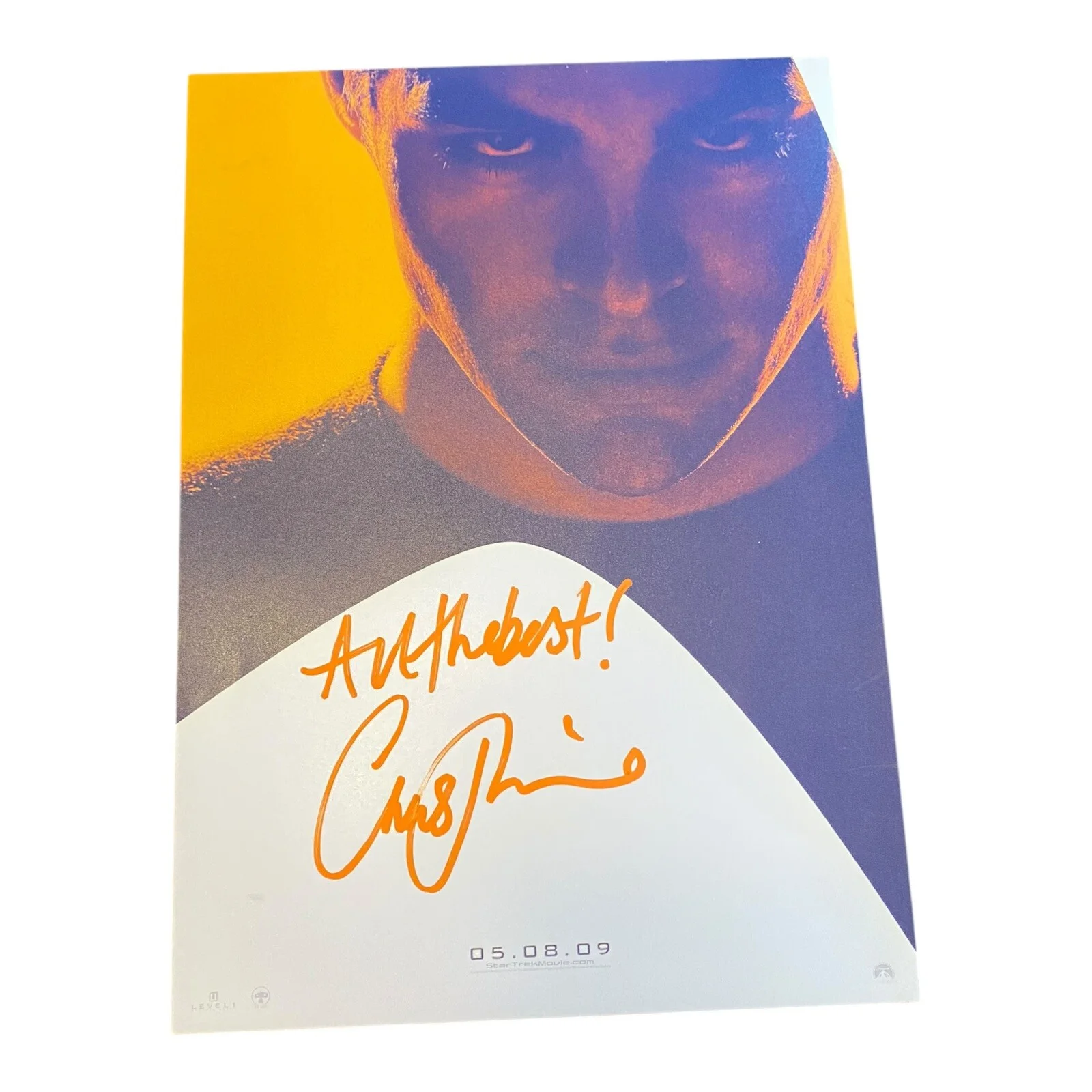 Chris Pine — Captain Kirk Star Trek Chris Pine Signed Autographed 8x12 Photo w/ COA, изображение 2
