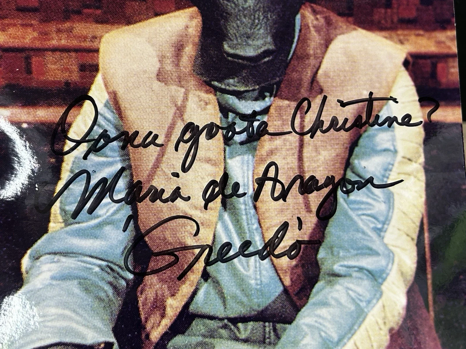 1998 Men Behind The Masks Tour Star Wars Greedo Signed Autographed Photo, изображение 2