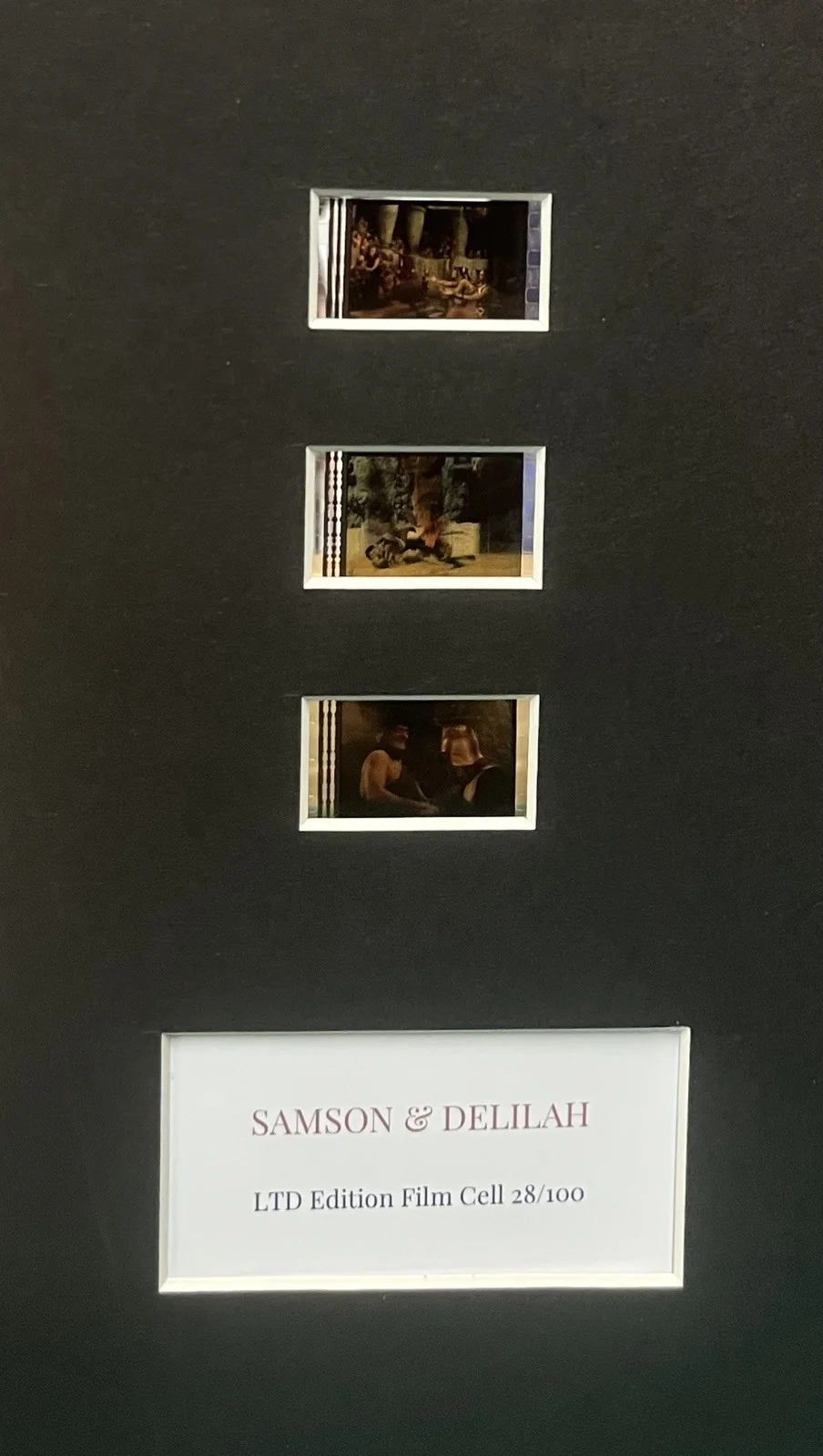 SAMSON AND DELILAH. Victor Mature Film Cell MOUNTED Display, изображение 2