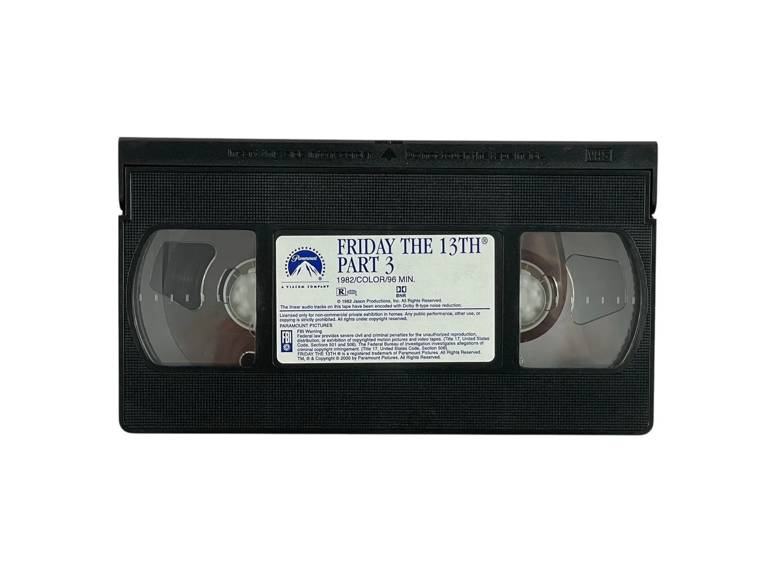 Mike DeLuna — Friday the 13th Part 3 Signed VHS Tape Mike DeLuna Jason Voorhees ACOA Horror, изображение 4