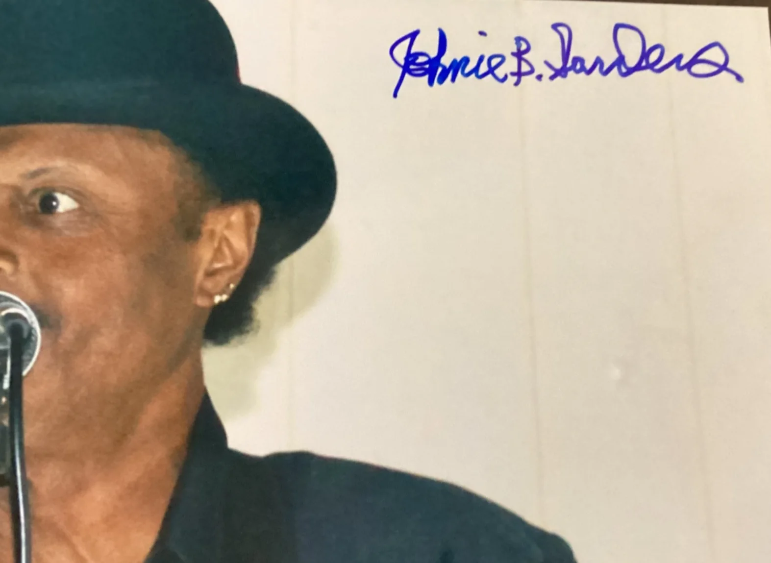 JOHNNIE B. SANDERS Signed Photo Autographed Blues Mississippi, изображение 2