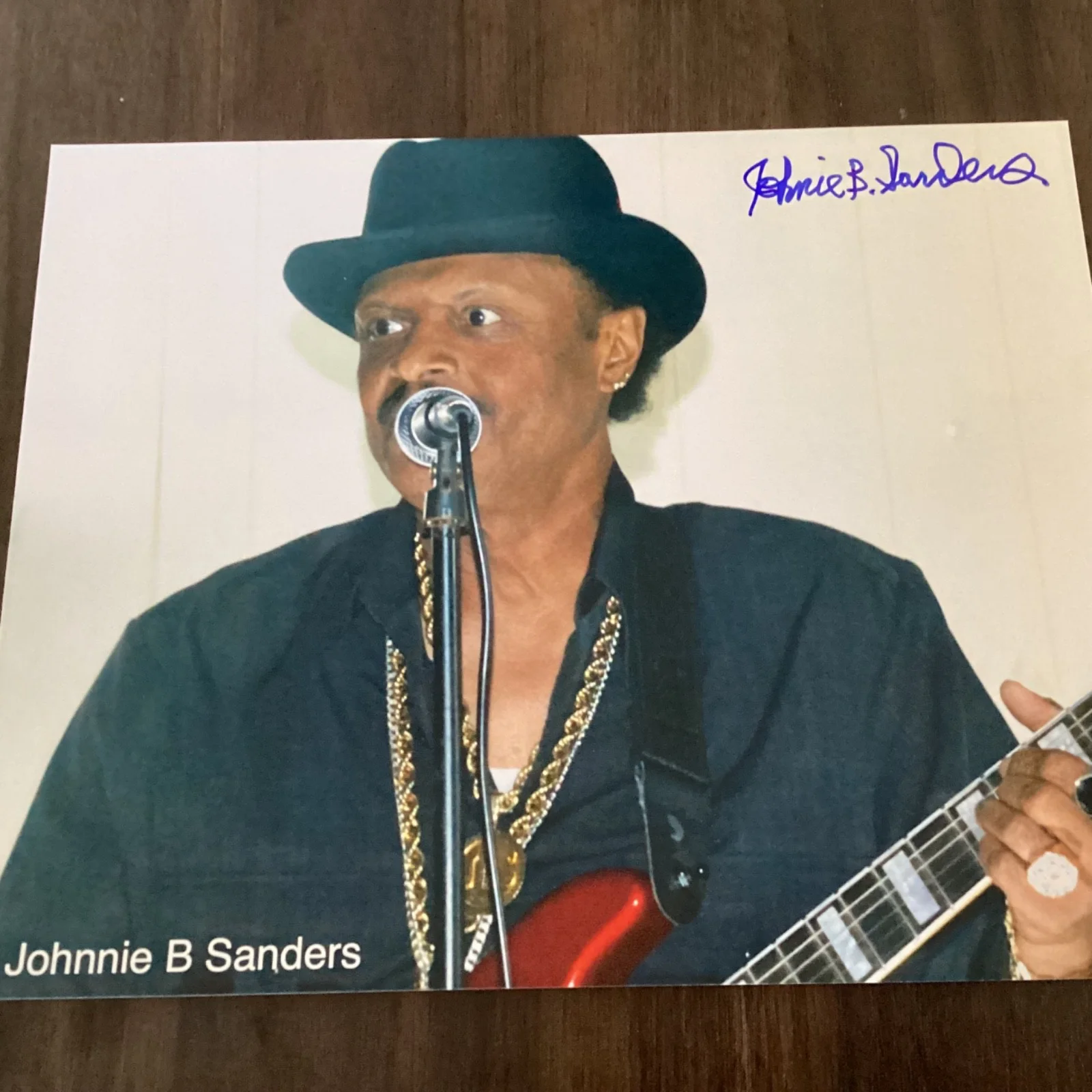 JOHNNIE B. SANDERS Signed Photo Autographed Blues Mississippi, изображение 3