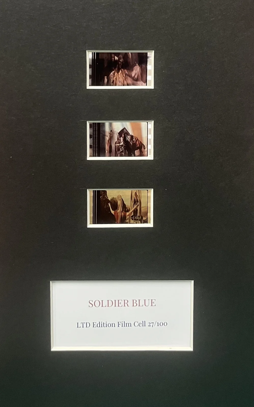 . SOLDIER BLUE. Film Cell MOUNTED Display, image 2