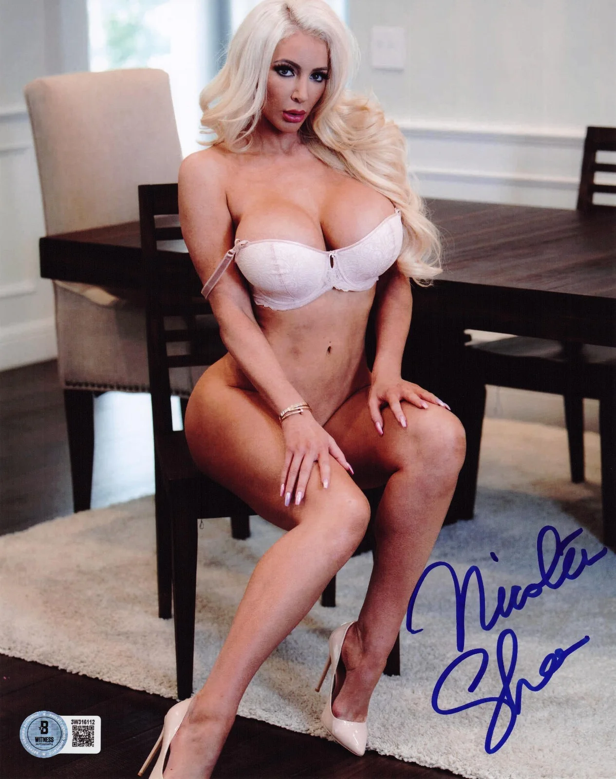 Nicolette Shea — Hot Sexy Nicolette Shea Signed 8x10 Photo Adult Star Authentic Auto Beckett
