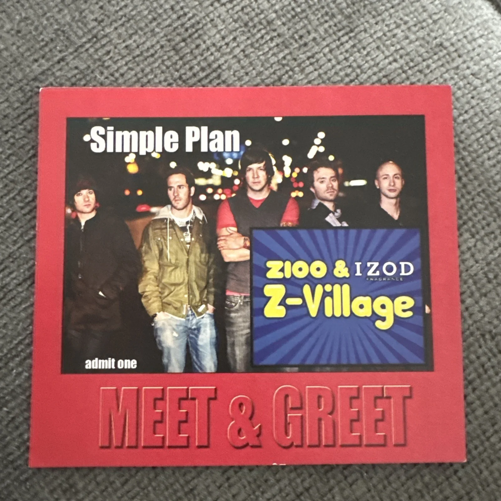 Simple Plan autographed No Pads, No Helmets, Just Balls CD W/meet & greet proof, image 2