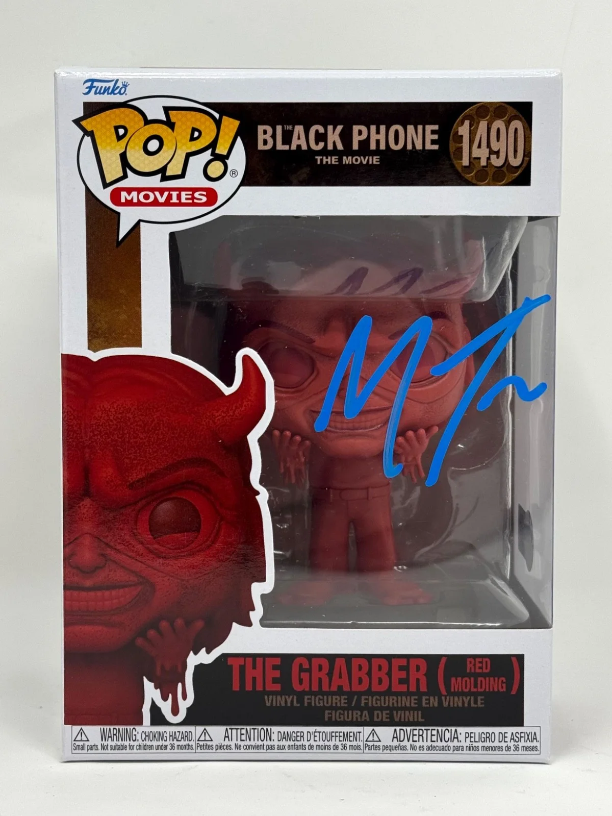 Mason Thames — Mason Thames Signed Black Phone The Grabber Funko Pop Horror Autograph BAS COA, изображение 2