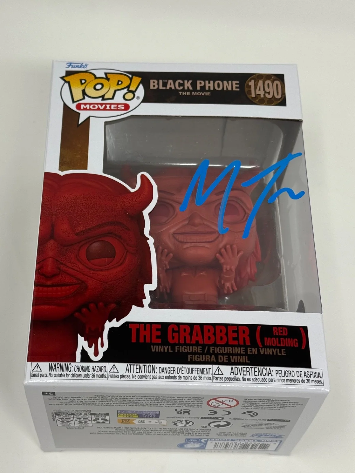 Mason Thames — Mason Thames Signed Black Phone The Grabber Funko Pop Horror Autograph BAS COA, изображение 5