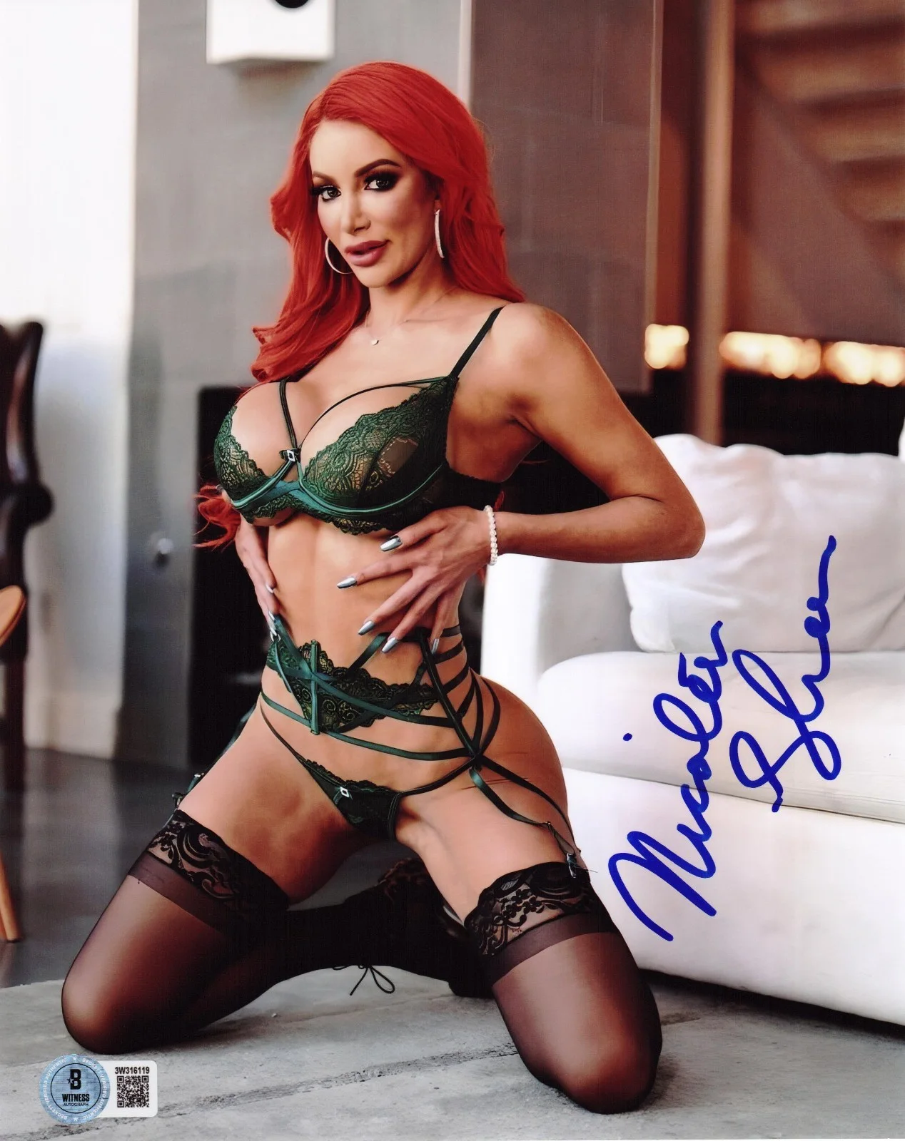 Nicolette Shea — Hot Sexy Nicolette Shea Signed 8x10 Photo Adult Star Authentic Auto Beckett