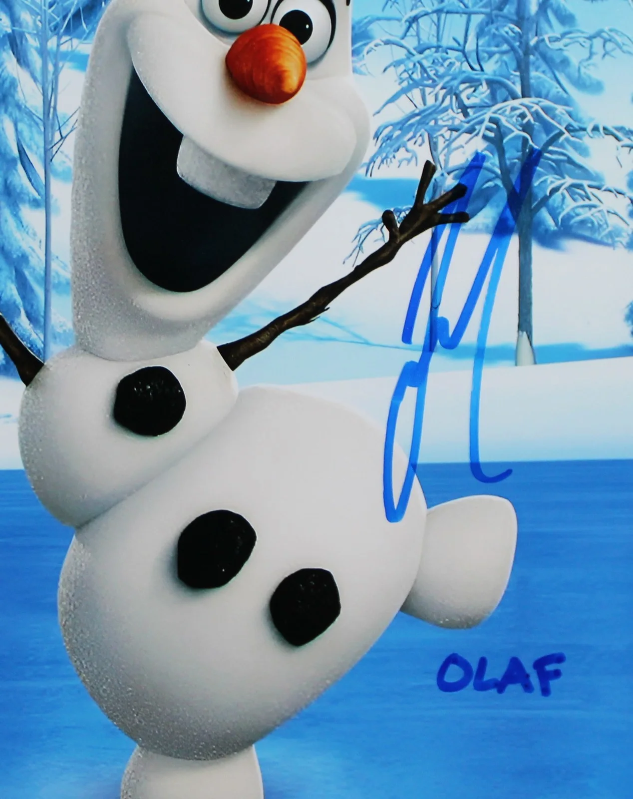 Idina Menzel, Josh Gad, Kristen Bell — Frozen Idina Menzel, Josh Gad & Kristen Bell Authentic Signed Framed Display BAS, image 3