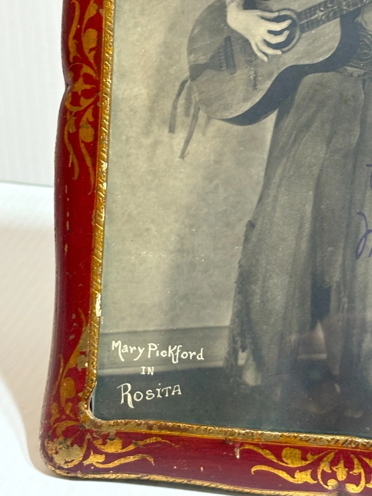 Vintage 1920s Mary Pickford Signed Autographed Rosita Framed Photograph Rahmn, изображение 4