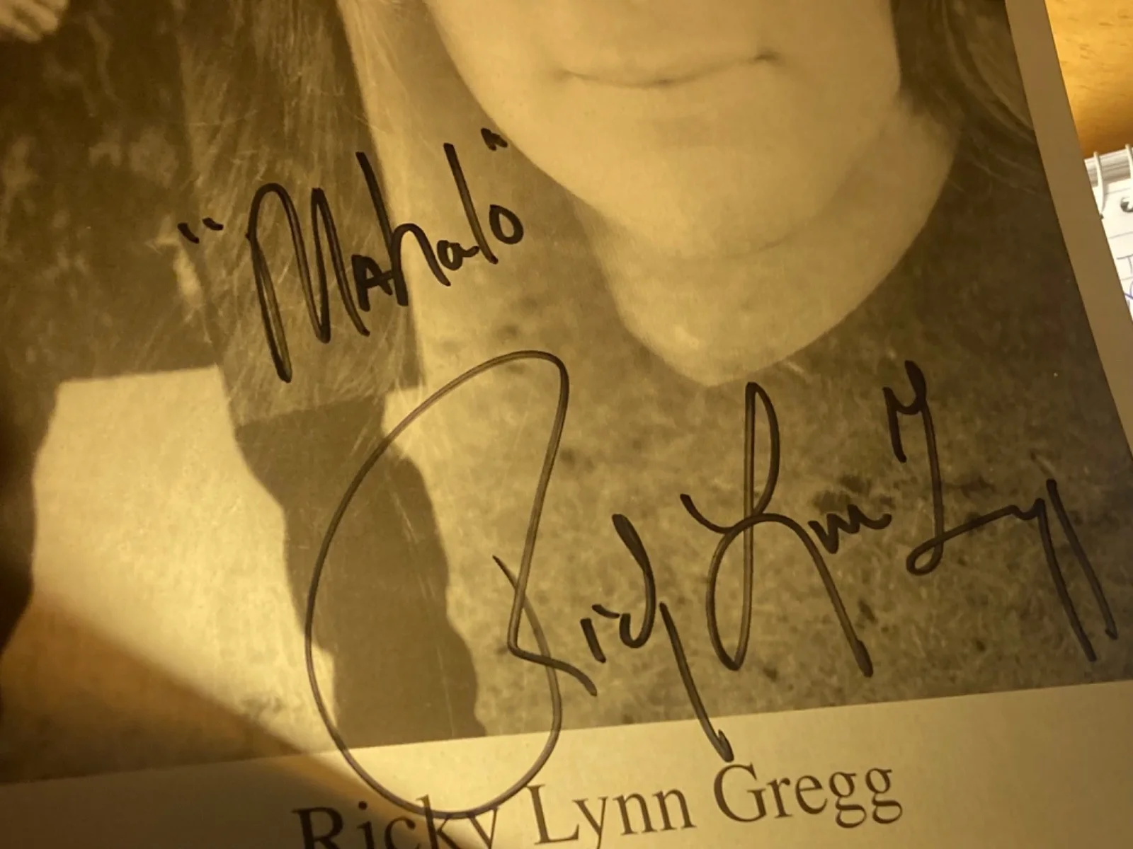 Hand SIGNED Ricky Lynn Gregg 8x10 Press Photo (1998 Tour) - Country Music, изображение 4