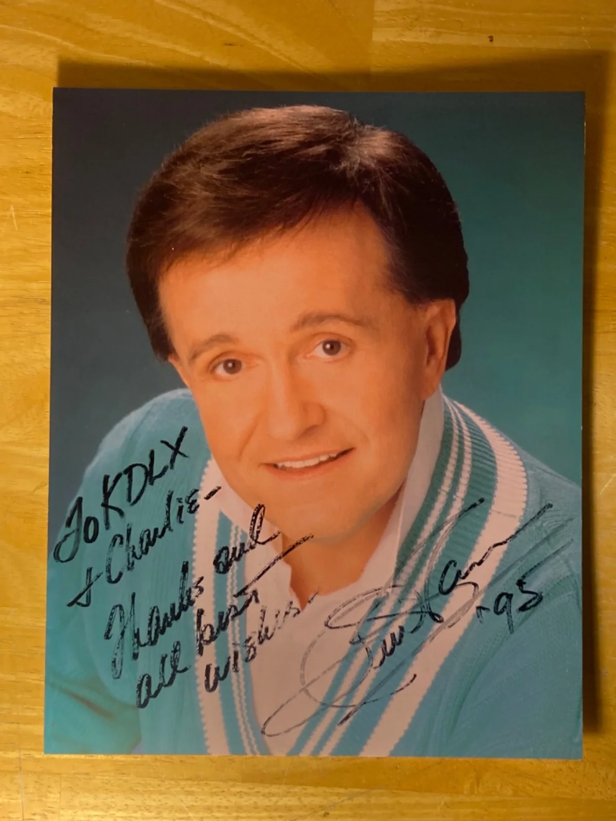 Hand SIGNED Whispering Bill Anderson 8x10 International Fan Club Photo (1995), изображение 2