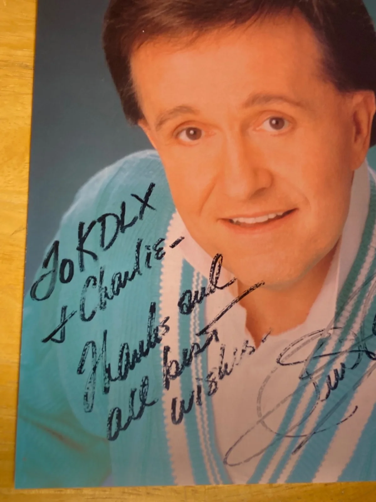 Hand SIGNED Whispering Bill Anderson 8x10 International Fan Club Photo (1995), изображение 3