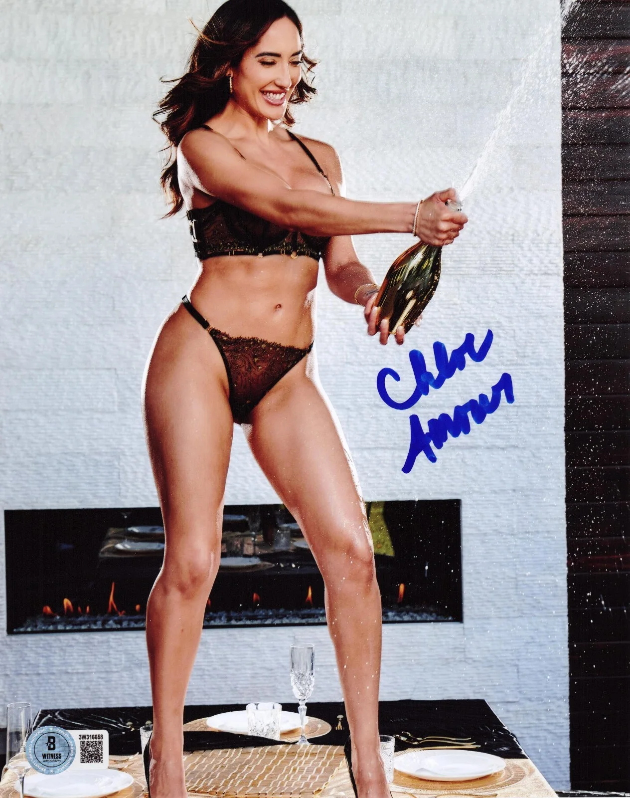 Chloe Amour — Hot Sexy Chloe Amour Signed 8x10 Photo Adult Star Authentic Autograph Beckett