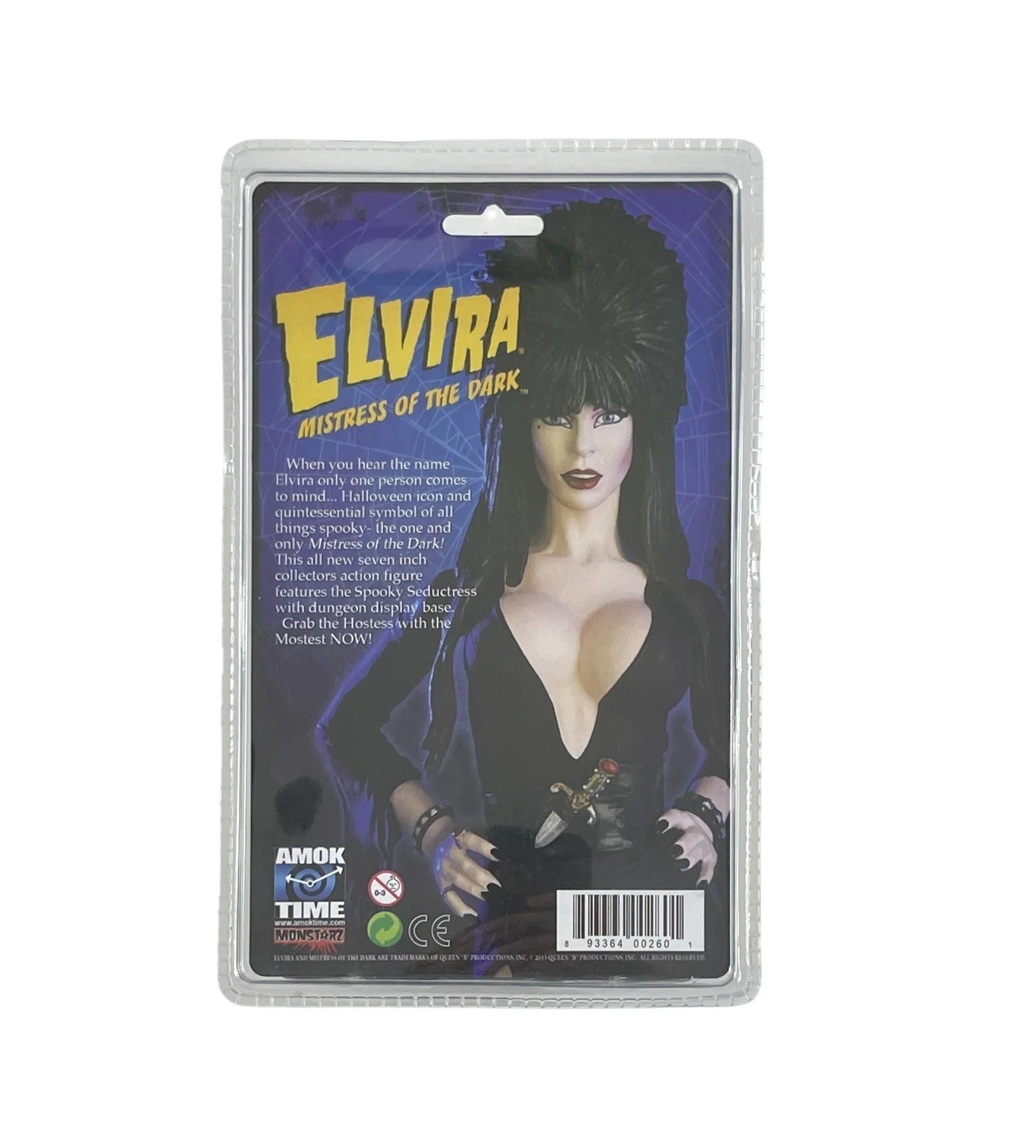 Elvira — Elvira Signed Limited Edition Amok Action Figure Horror Icon Scream Queen ACOA, изображение 4