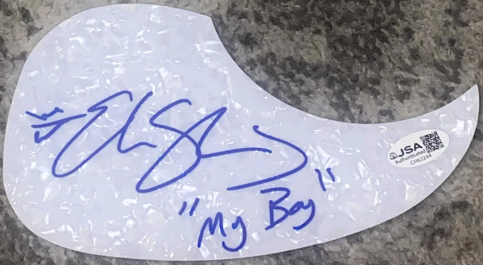 Elvie Shane Signed Pearl Acoustic Guitar Pickguard MY BOY Autograph JSA COA, image 2