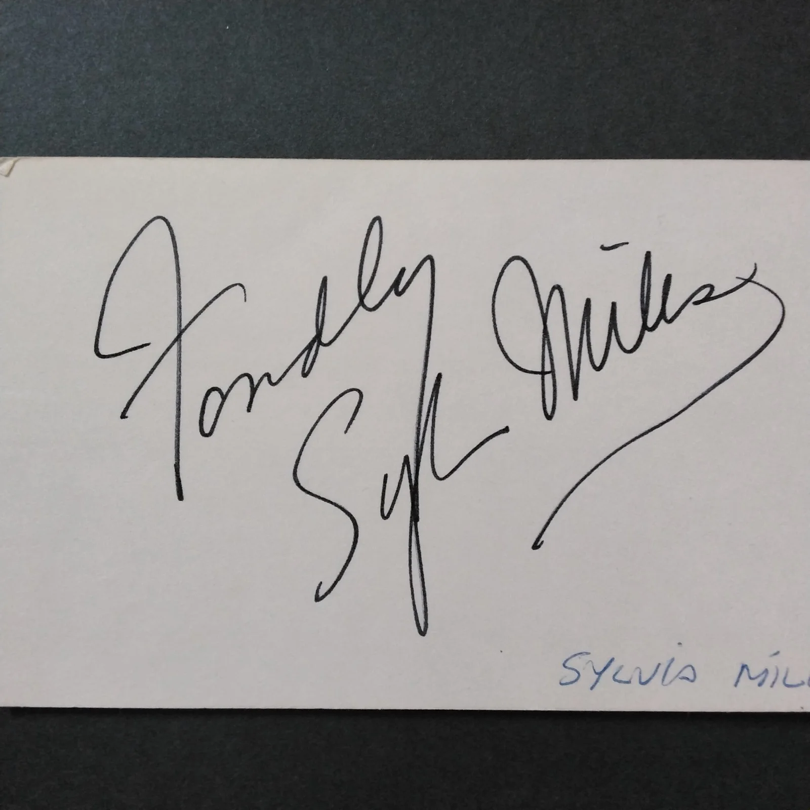 Sylvia Miles SIGNED Card Photo Movie Actress Heat Warhol Midnight Cowboy Wall St, изображение 4