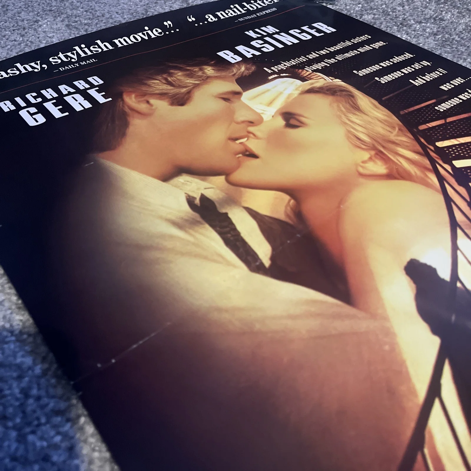 Final Analysis - Richard Gere - Video Shop Poster 42cm X 59.5cm used see photos, изображение 4