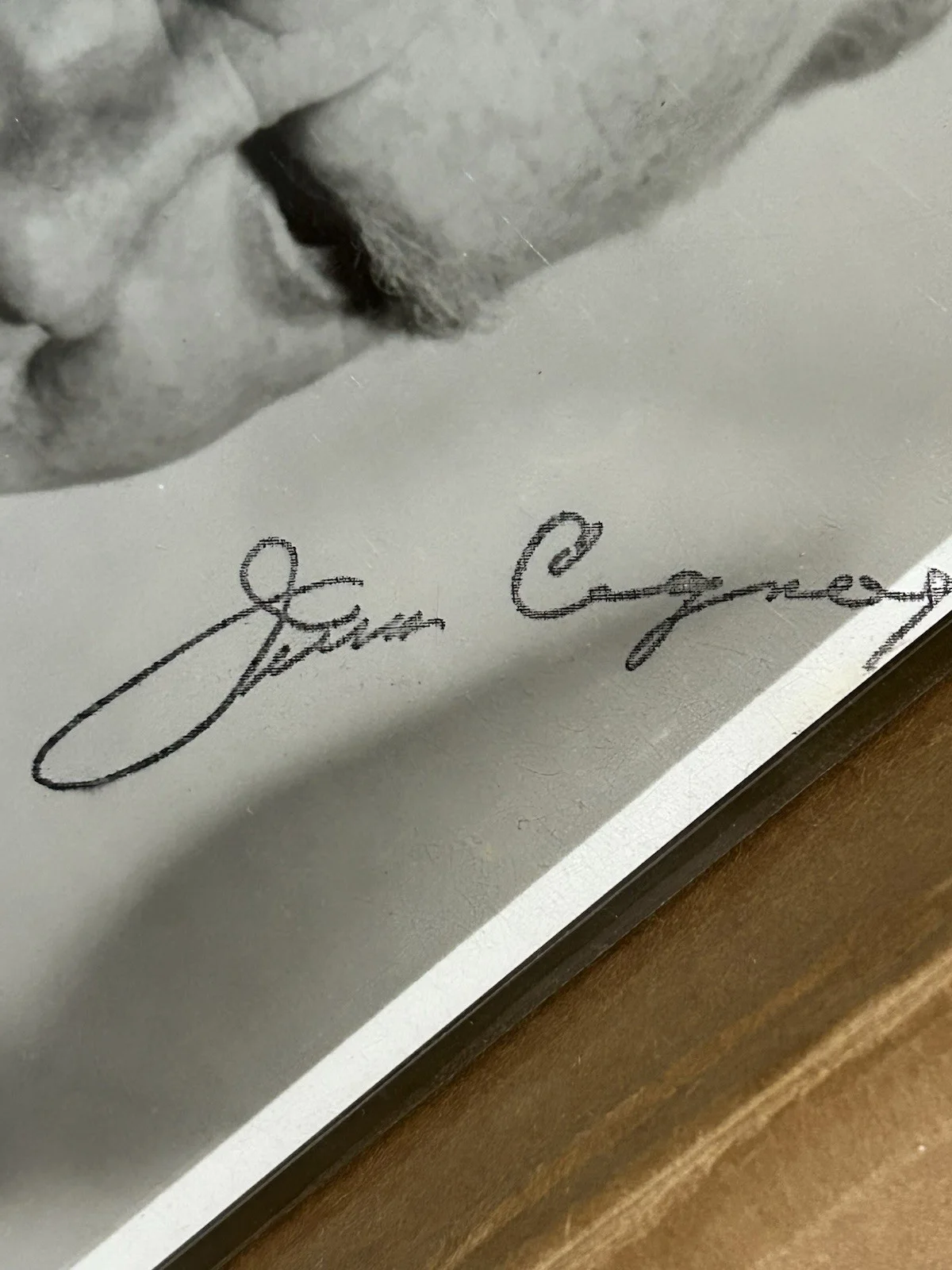 JAMES CAGNEY - lovely vintage 8 x 10" b/w signed photo, image 4