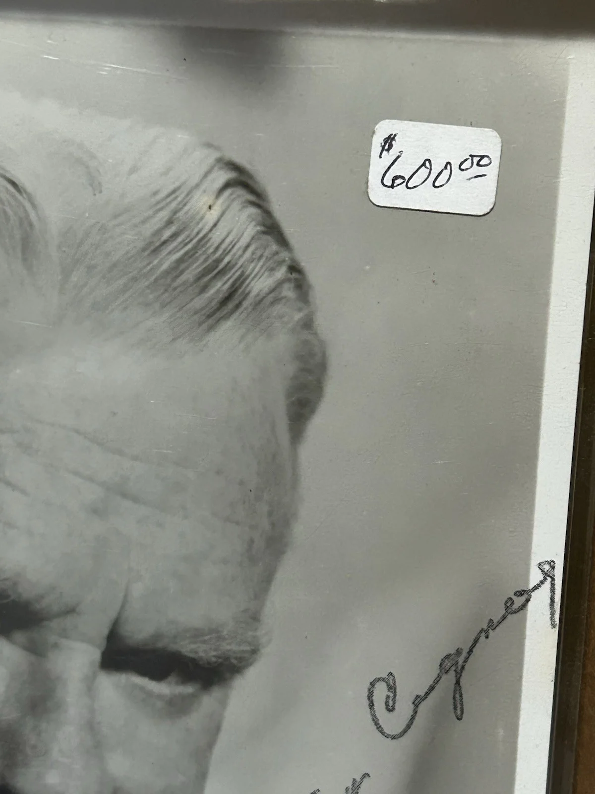 JAMES CAGNEY - lovely vintage 8 x 10" b/w signed photo, image 5
