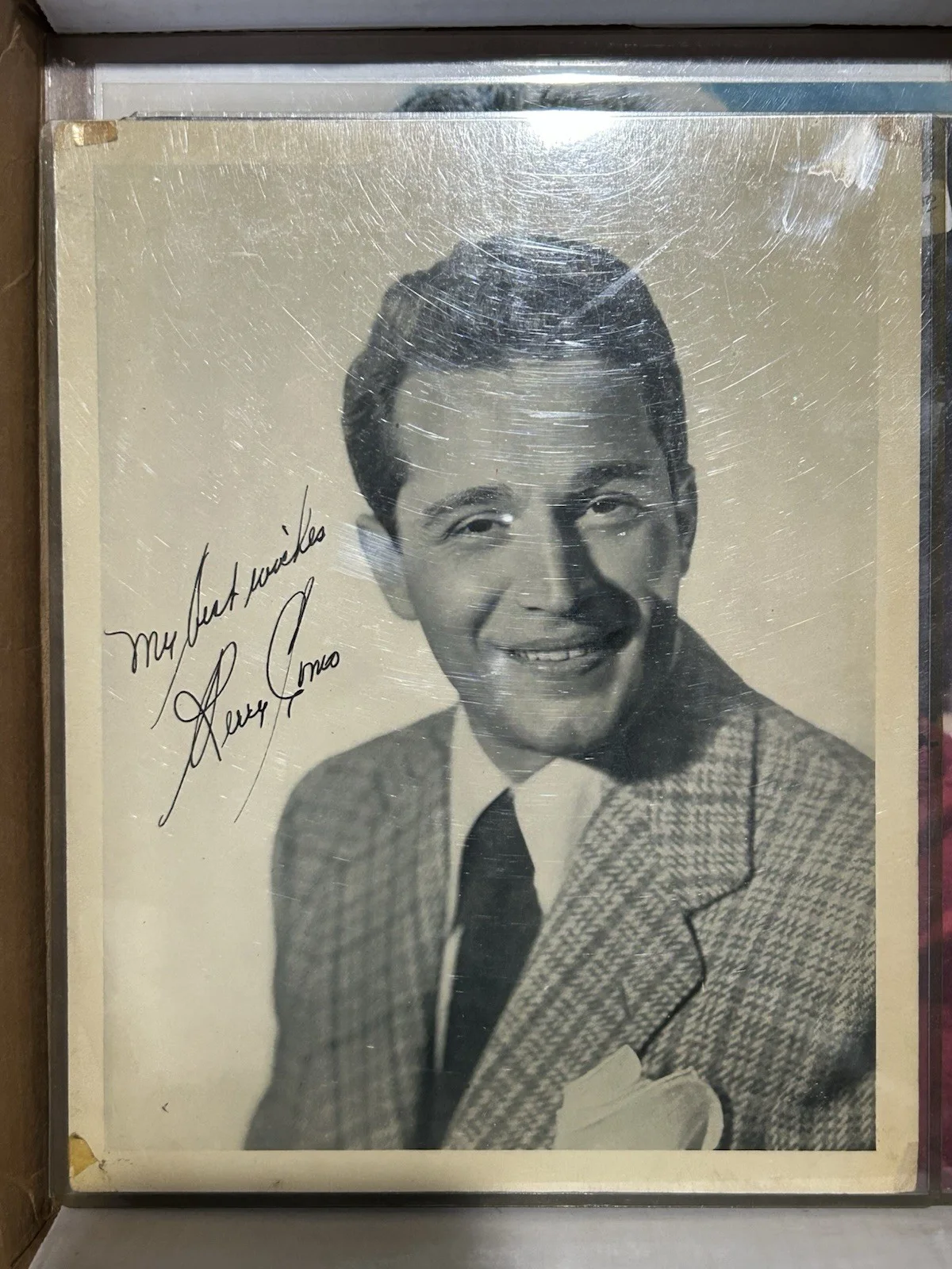 POP SINGER PERRY COMO (1912-2001) AUTOGRAPHED 8 x 10 PHOTO~, image 2