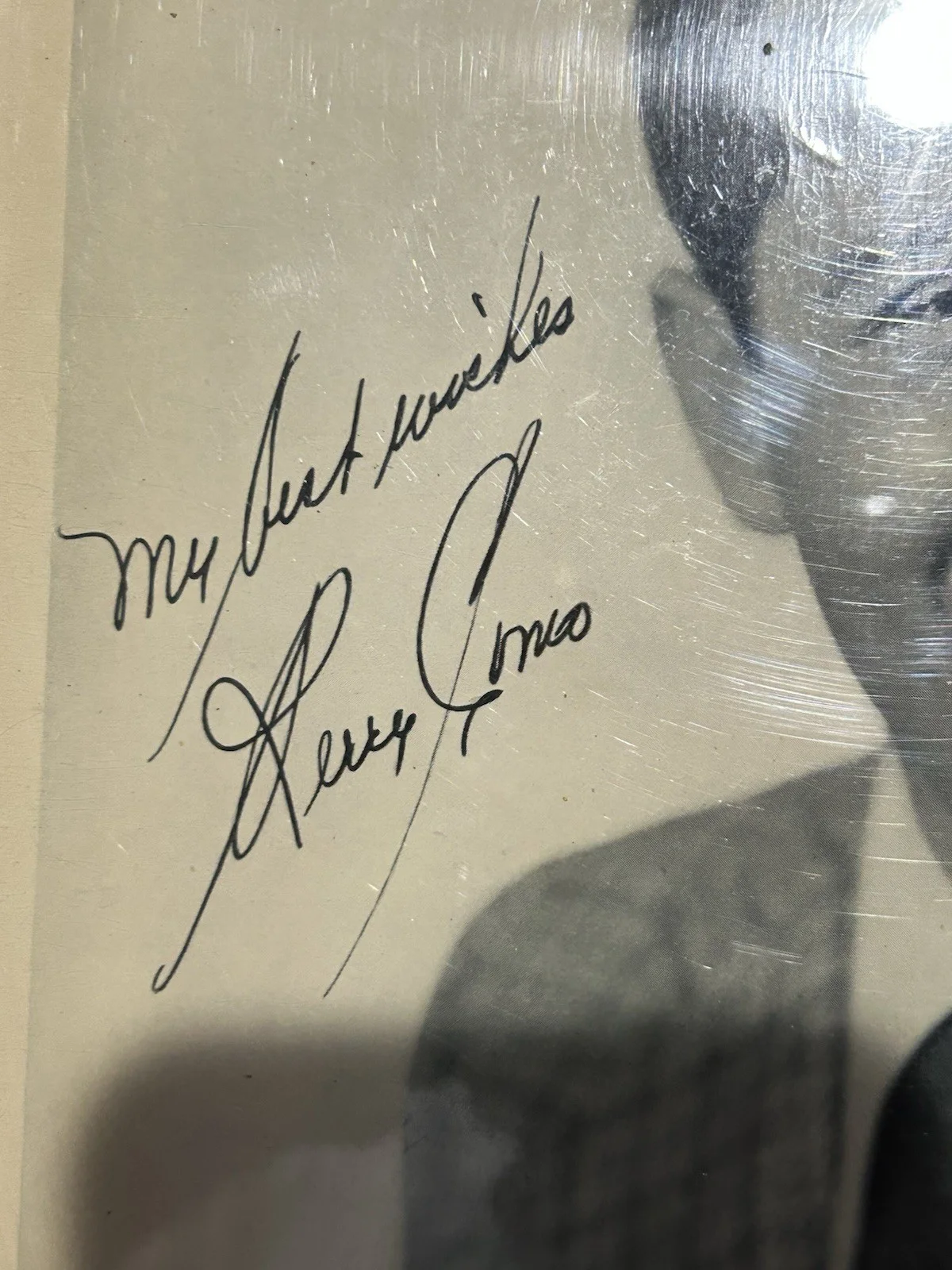 POP SINGER PERRY COMO (1912-2001) AUTOGRAPHED 8 x 10 PHOTO~, image 3