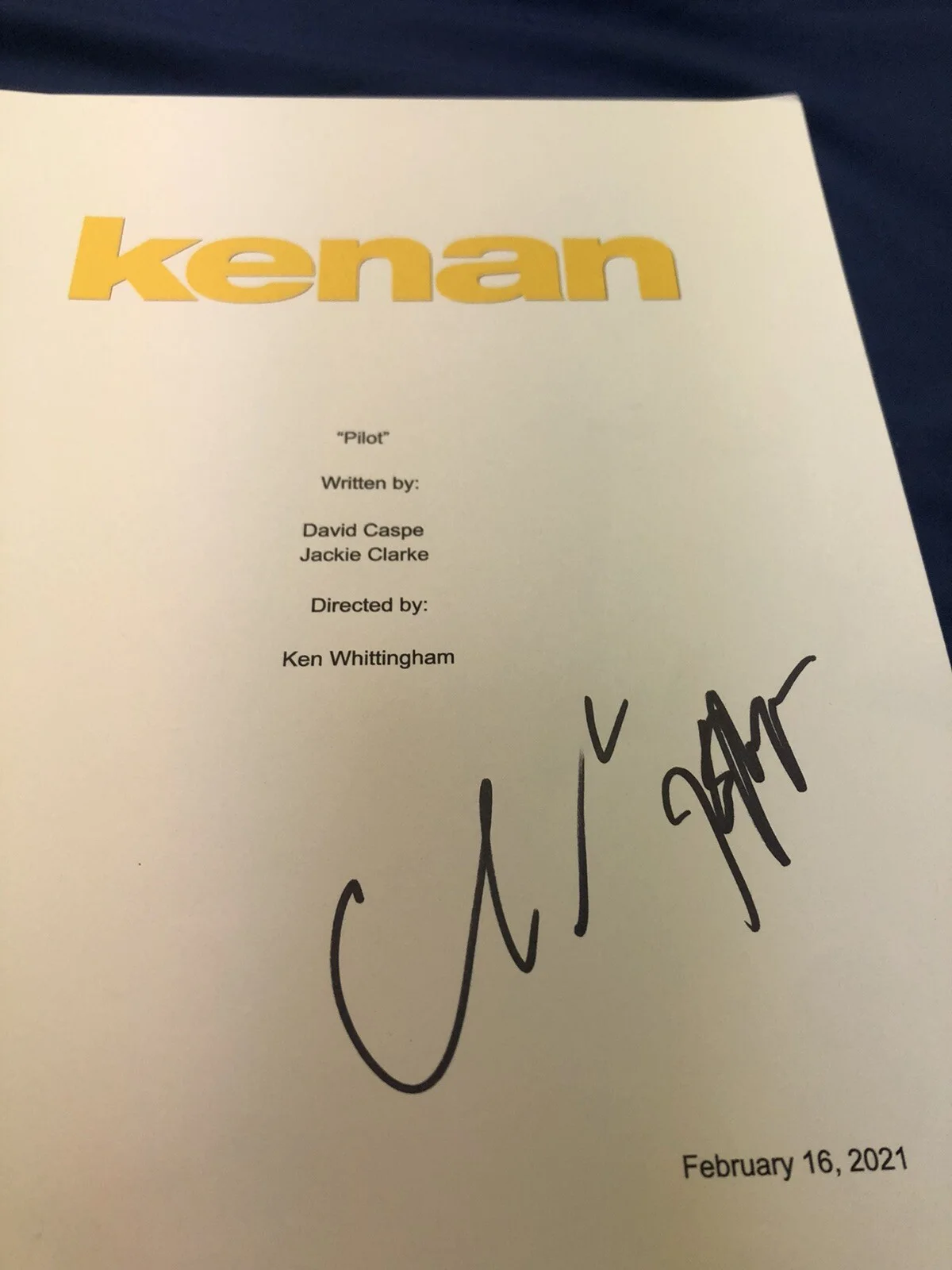Kenan Thompson/Chris Redd — CHRIS REDD KENAN THOMPSON SIGNED AUTOGRAPHED FULL EPISODE KENAN SCRIPT PROOF, image 3