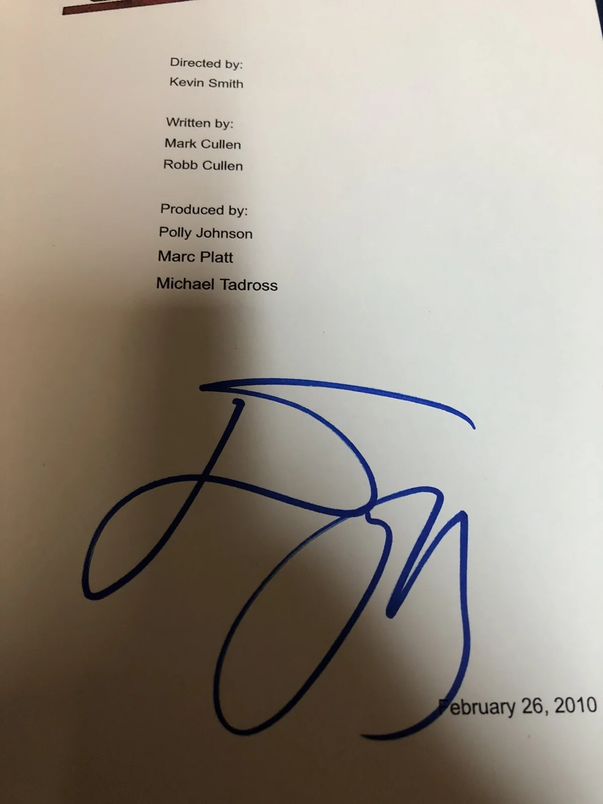 Tracy Morgan — TRACY MORGAN COPOUT SIGNED AUTOGRAPHED FULL MOVIE SCRIPT PROOF RARE, image 2
