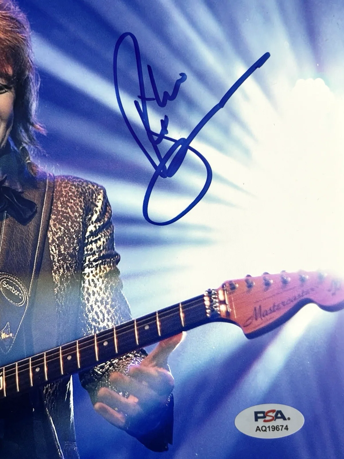 RICHIE SAMBORA Signed BON JOVI GUITARIST 8x10 Photo PSA DNA COA Wanted, изображение 3