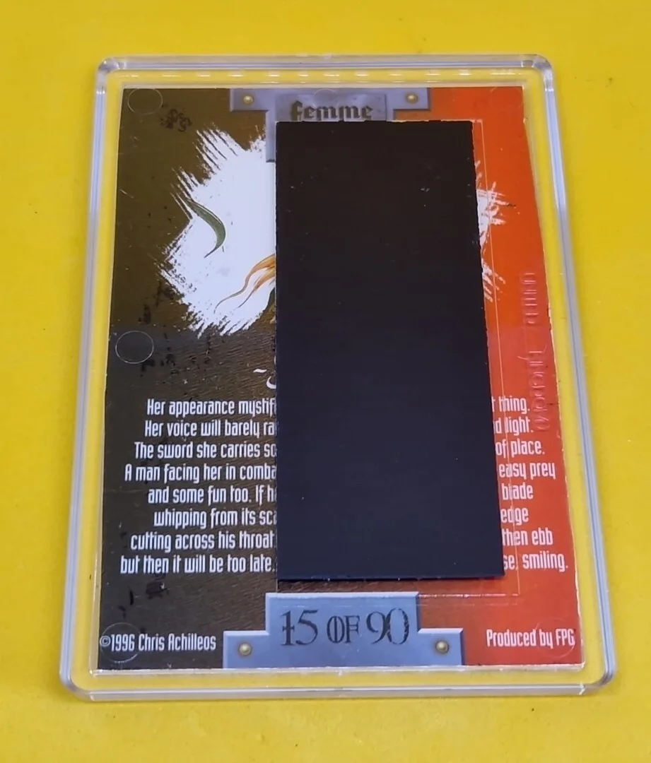 Fridge Magnet - Femme Fatales 1996 Vintage Trading Card, изображение 2