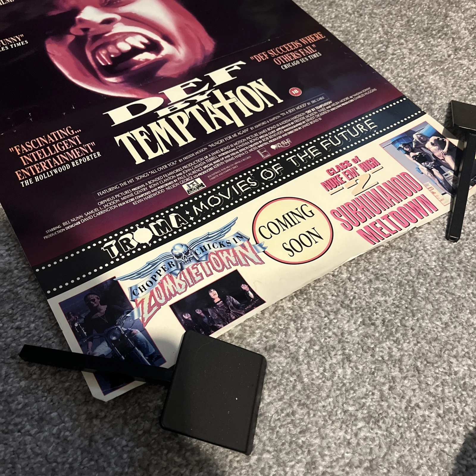 Def by Temptation - Video Shop Poster 42cm X 59.5cm Used - vintage horror poster, изображение 3