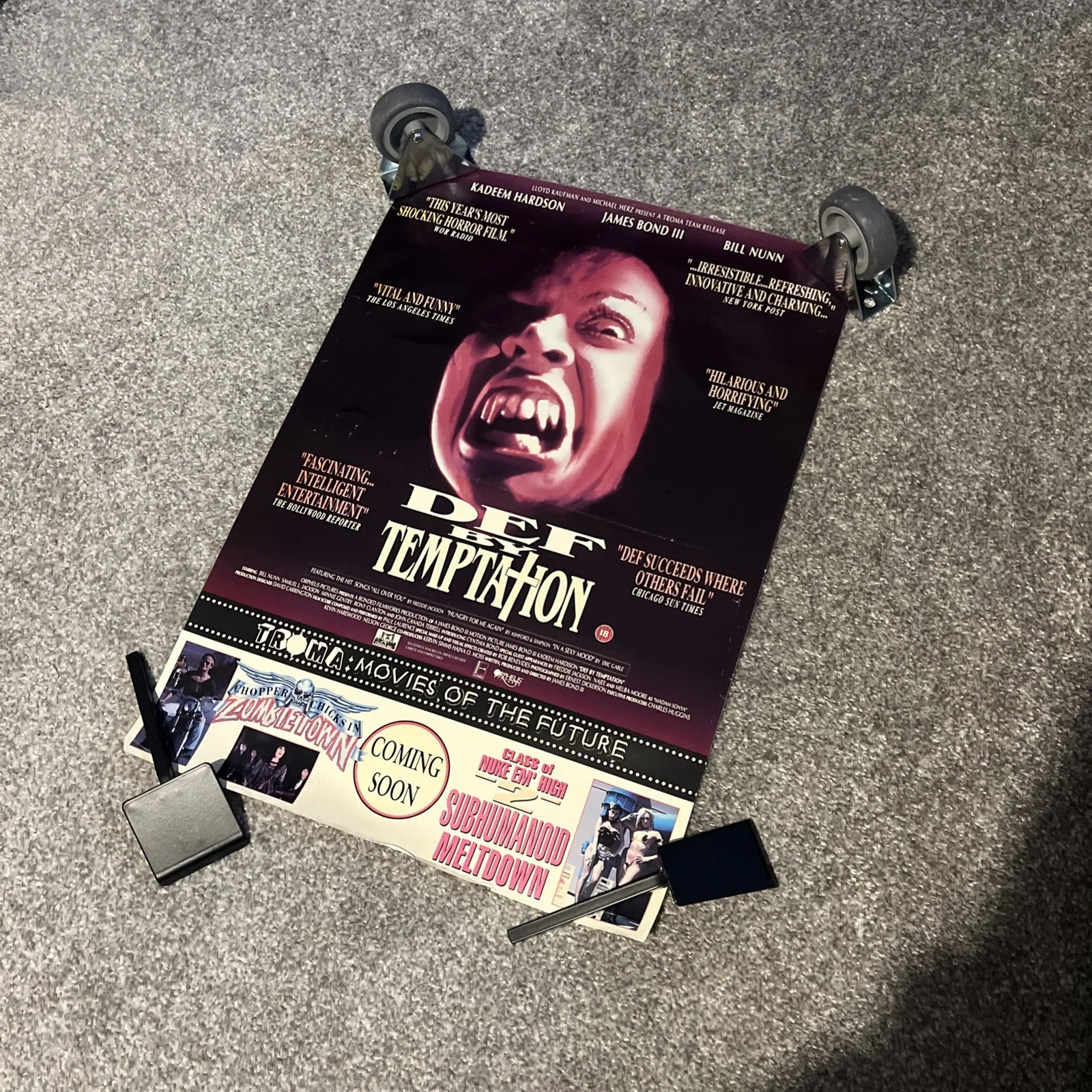 Def by Temptation - Video Shop Poster 42cm X 59.5cm Used - vintage horror poster, изображение 4