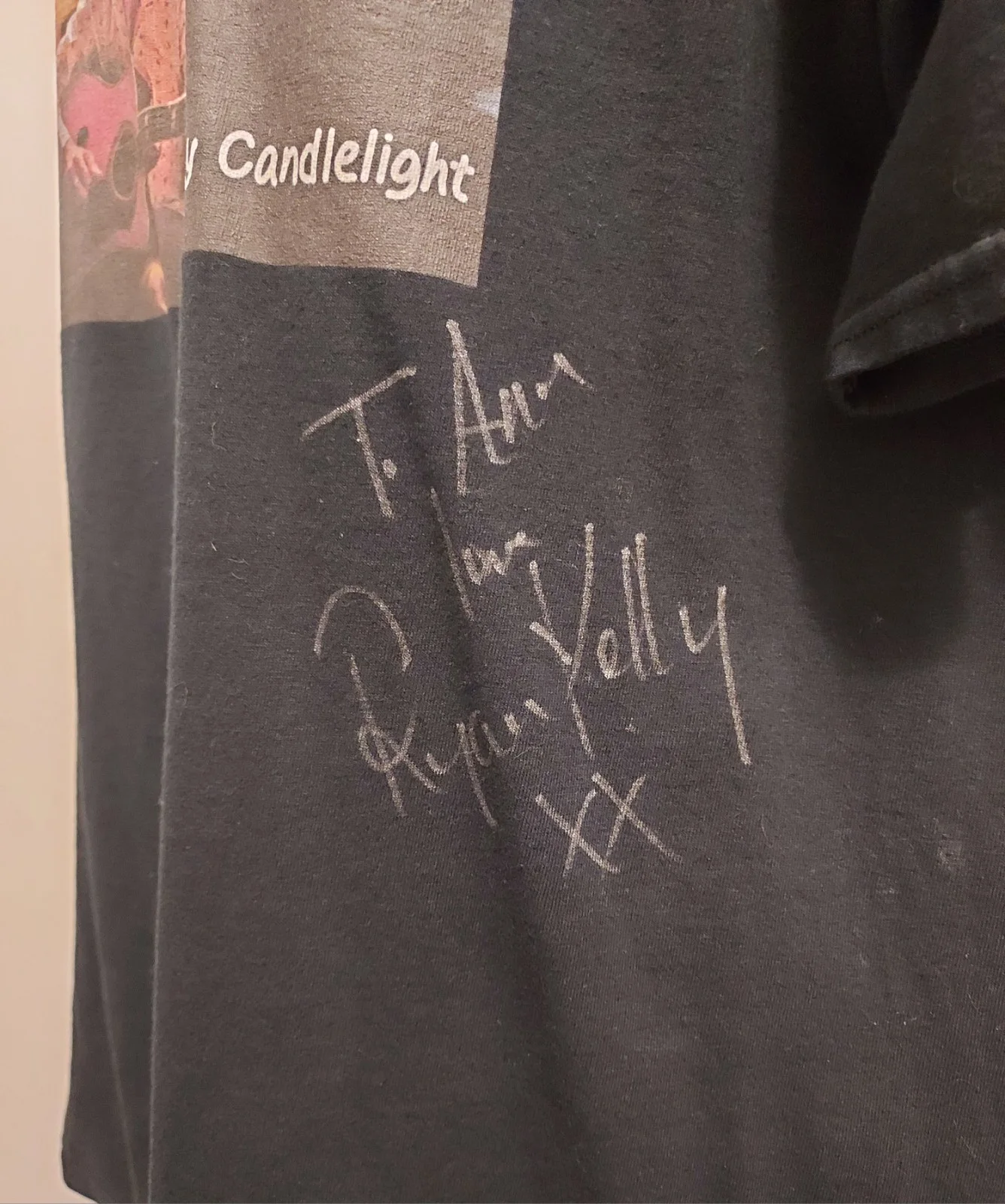 Neil Byrne-Ryan Kelly 2013 Tour "Acoustic by Candlelight" Signed Shirt ~~READ~~, image 3