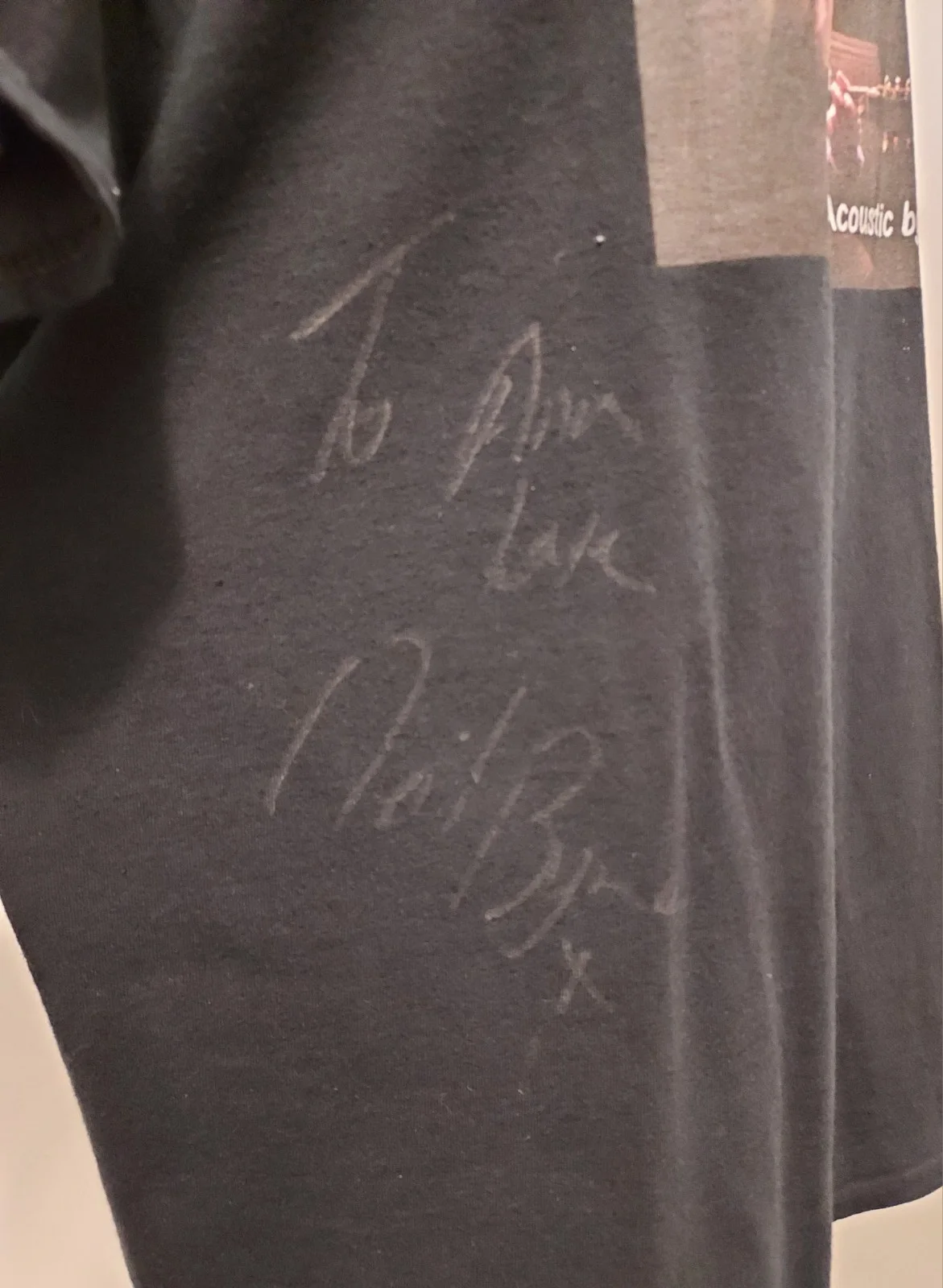 Neil Byrne-Ryan Kelly 2013 Tour "Acoustic by Candlelight" Signed Shirt ~~READ~~, image 4