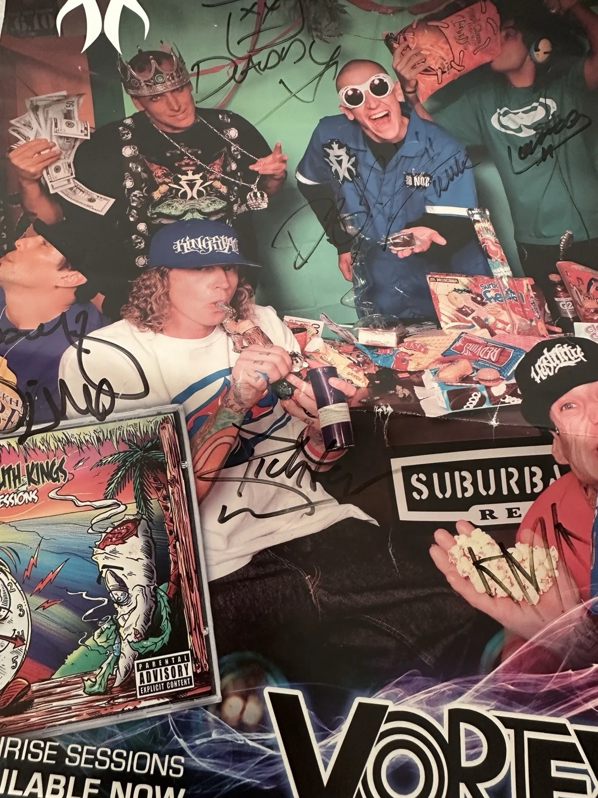 2011 Signed Kottonmouth Kings Promo Poster All 6 Members. Rare Signed, image 4