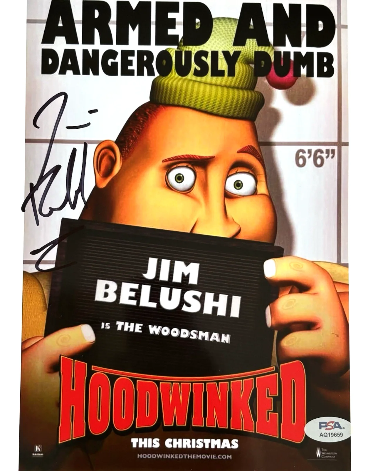 JIM BELUSHI — JIM BELUSHI Signed HOODWINKED 8x10 Photo PSA DNA COA James JOHN The Woodsman