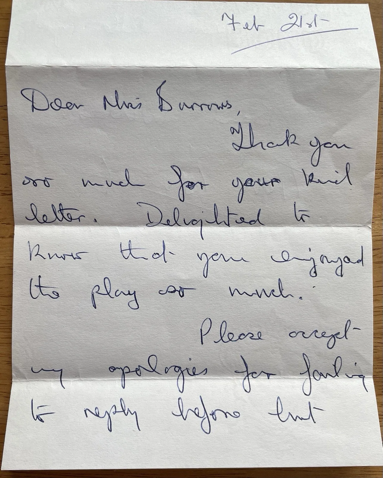 Trevor Bannister — "Mr. Lucas, Are you Being Served?" Actor Trevor Bannister Autographed Letter, image 4