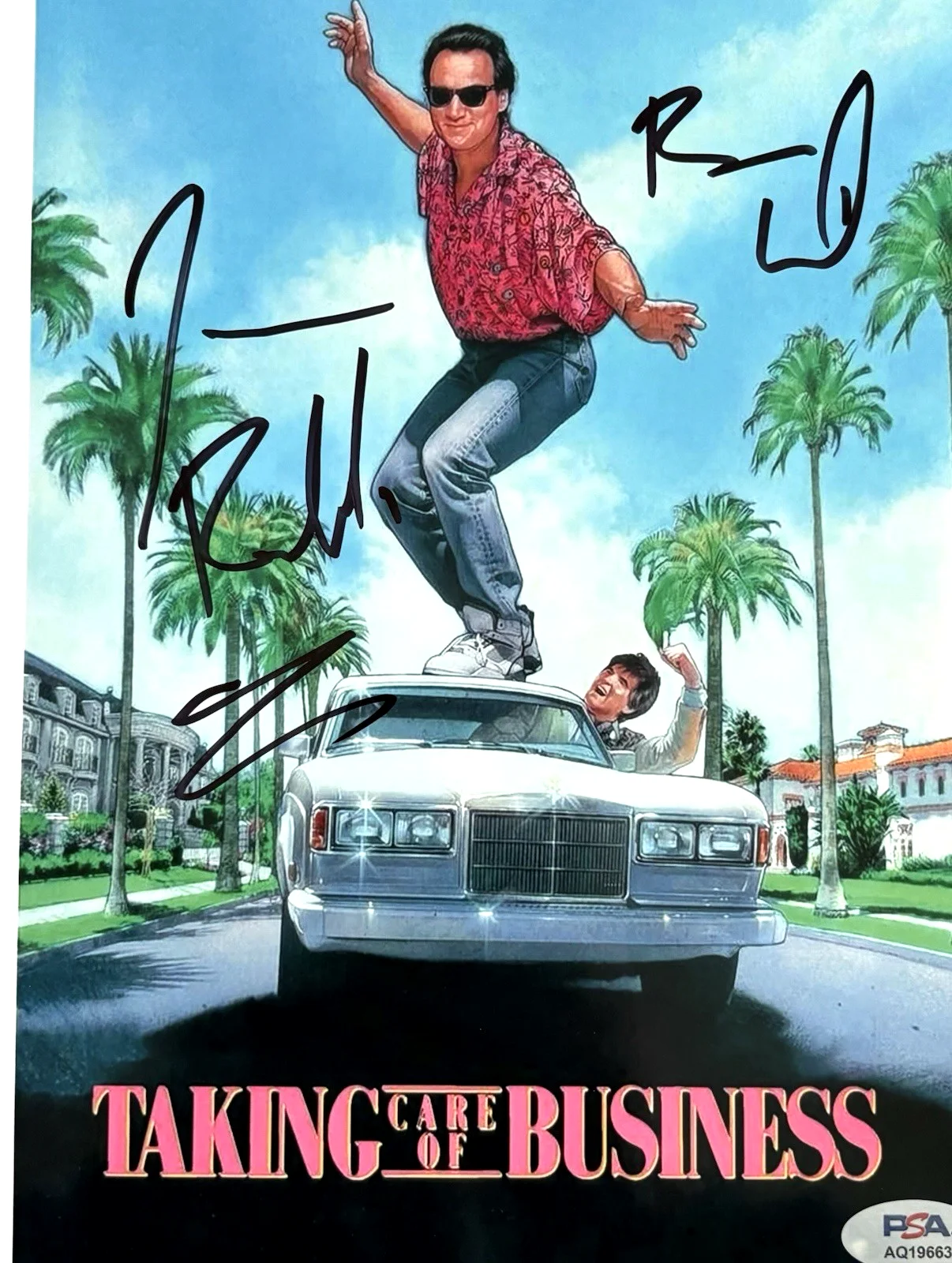 JIM BELUSHI — JIM BELUSHI Signed TAKING CARE OF BUSINESS 8x10 Photo PSA DNA COA James JOHN