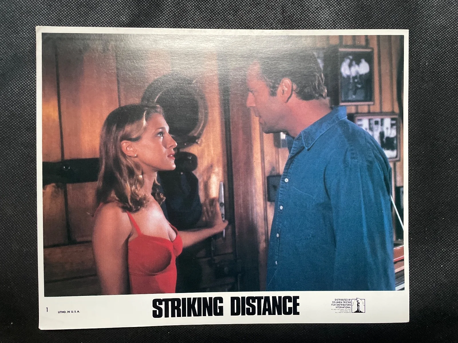 Set 8 lobby cards 8/10 in STRIKING DISTANCE 1987 print in USA, image 2